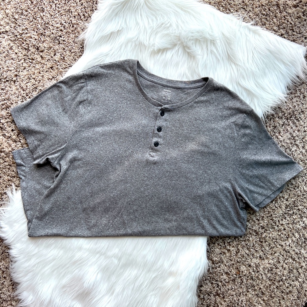 Mens Old Navy XL Soft Washed Button Short Sleeve Shirt